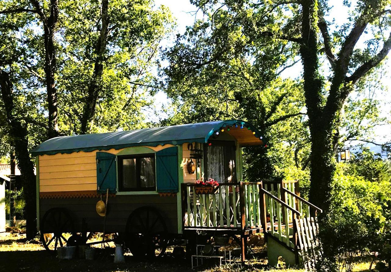 Villa la brindille Roulotte Tzigane de charme à Saint-Paul-en-Forêt Extérieur photo